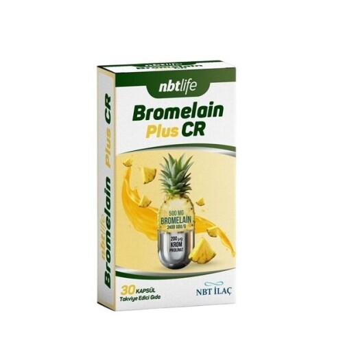 NbtLife Bromelain Plus CR 30 Kapsül - Nbt Life