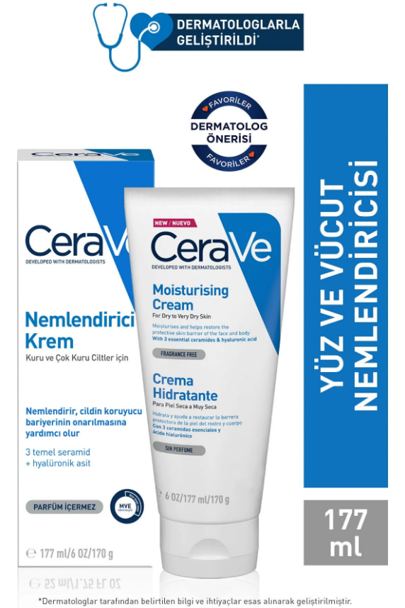 Nemlendirici Krem Kuru ve Çok Kuru Cilt İçin 177 ml - 2