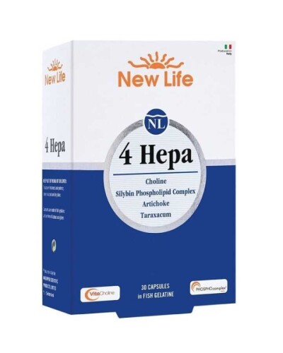 New Life 4 HEPA Takviye Edici Gıda 30 Kapsül 