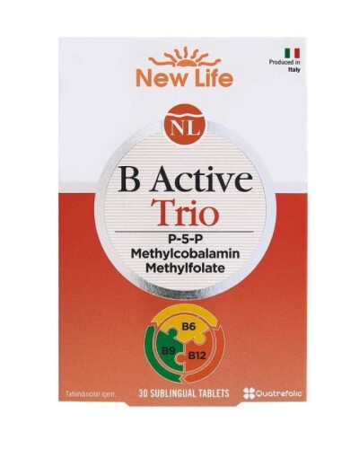 New Life B Active Trio Takviye Edici Gıda 30 Kapsül - New Life