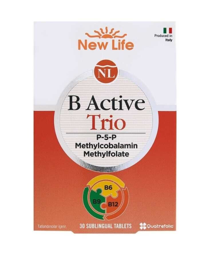 New Life B Active Trio Takviye Edici Gıda 30 Kapsül - 1