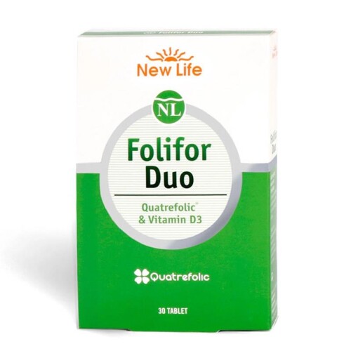 New Life Folifor Duo Vitamin D3 & Quatrefolic 30 Tablet - New Life