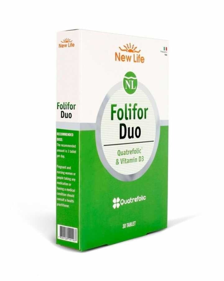 New Life Folifor Duo Vitamin D3 & Quatrefolic 30 Tablet - 1