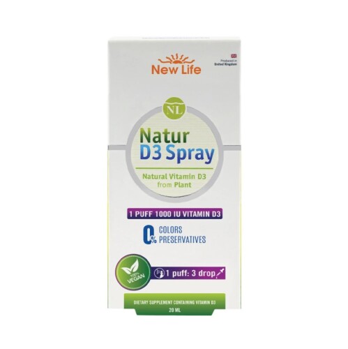 New Life Natur D3 Takviye Edici Gıda 20ml - New Life