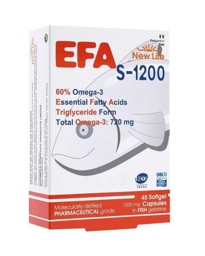 New Life S-1200 Omega 3 Takviye Edici Gıda 45 Kapsül - 1