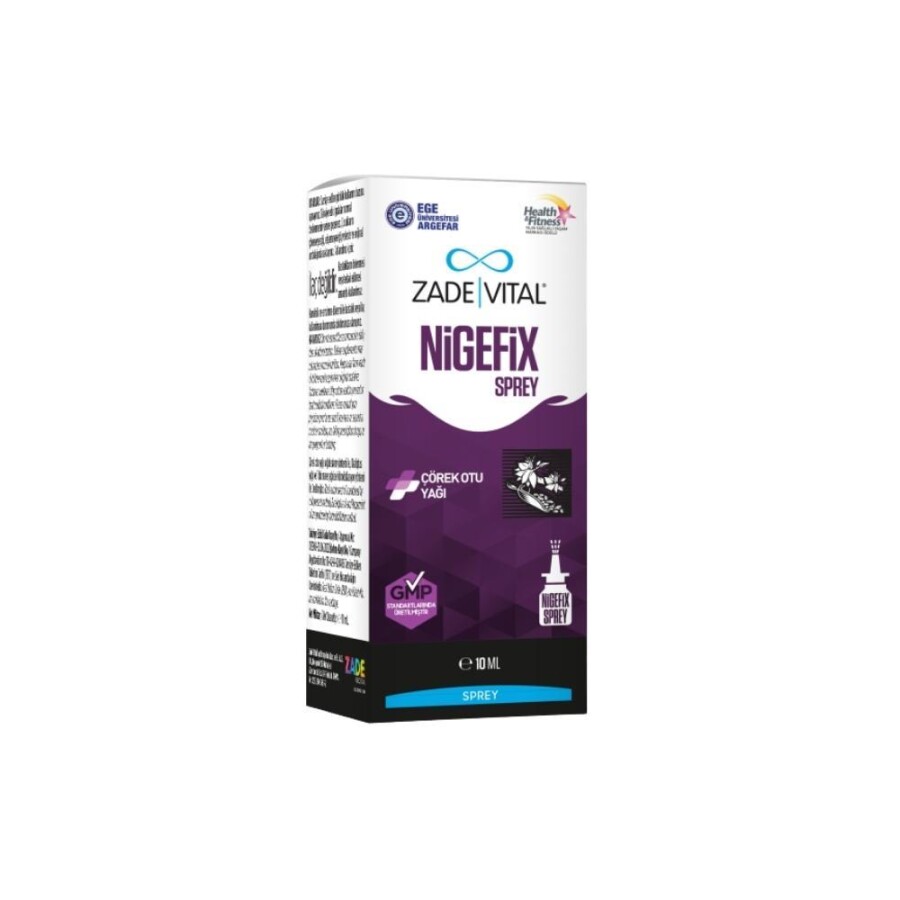 Nigefix Spray Çörek Otu Yağı İçeren Sprey Takviye Edici Gıda 10ml - 1