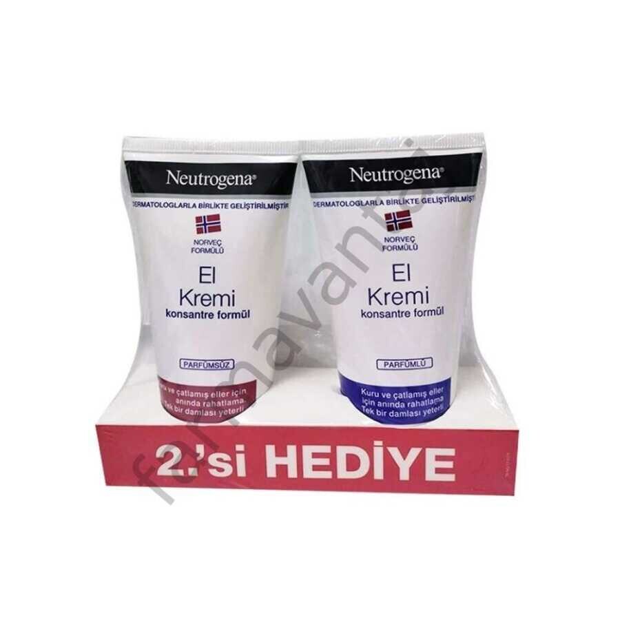 Norveç Formülü El Kremi Parfümlü & Parfümsüz 75ml 2.si Hediye Avantajlı Paket - 1