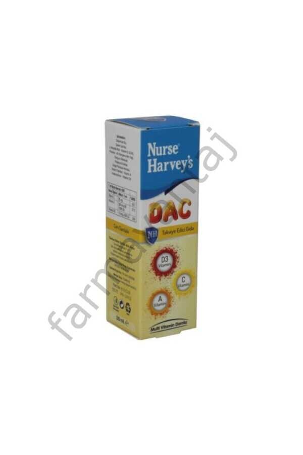 Nurse Harveys Dac Multi Vitamin Damla Portakal Aromalı 30ml - 1