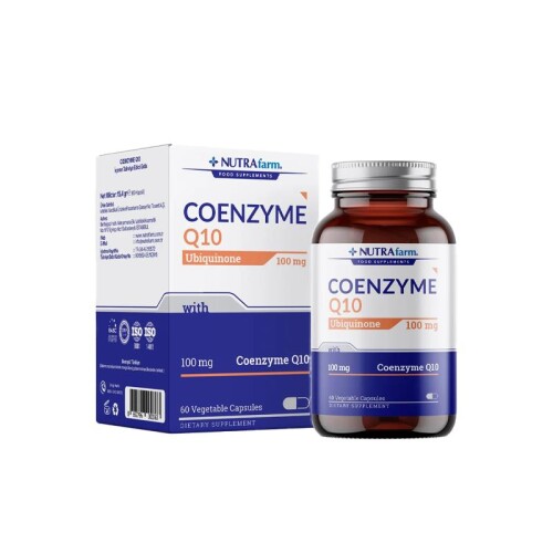 Nutrafarm Coenzyme Q10 100mg 60 Bitkisel Kapsül - Nutrafarm