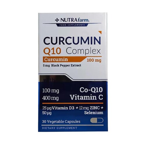 Nutrafarm Curcumin Q10 Complex Takviye Edici Gıda 30 Kapsül - Nutrafarm