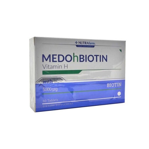 Nutrafarm Medohbiotin Tablet 5 Mg 60 Tablet - Nutrafarm