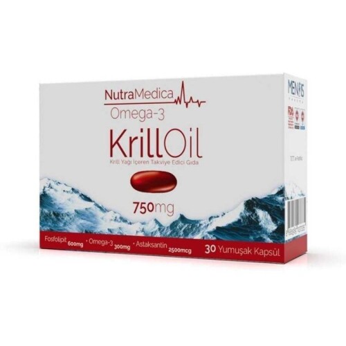 Nutramedica Omega 3 Krill Oil 750 mg 30 Kapsül - Mensis Pharma