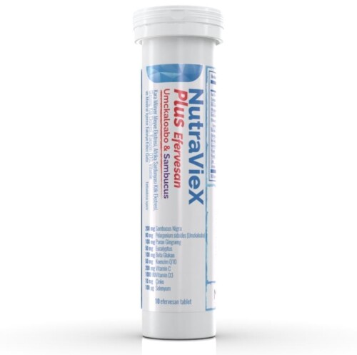 Nutraviex Plus Sambucus 10 Efervesan Tablet - Nutra Medica