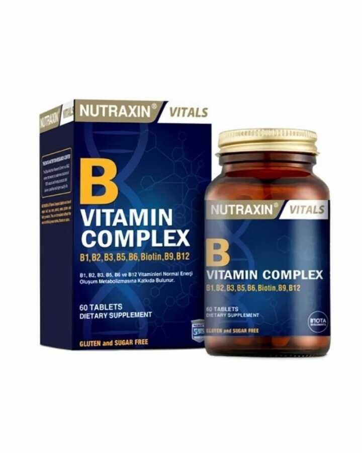 Nutraxin B Complex Vitamin 60 Tablet - 1