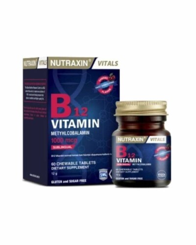 Nutraxin B12 Vitamin 1000 mcg 60 Dilaltı Tablet 