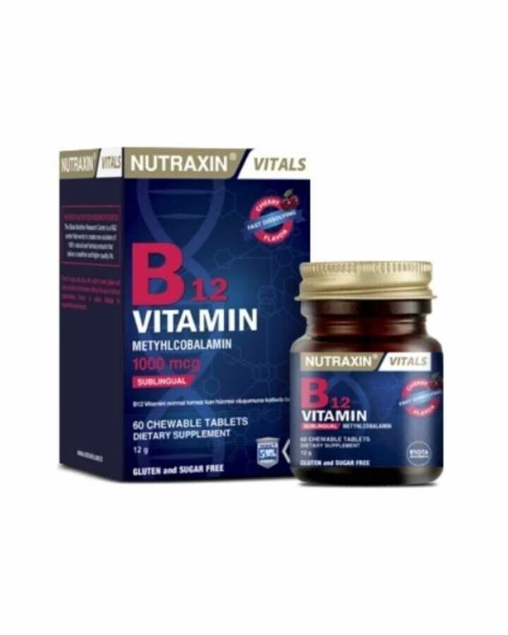 Nutraxin B12 Vitamin 1000 mcg 60 Dilaltı Tablet - 1