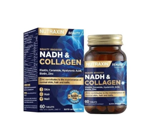 Nutraxin Beauty Nadh, Resveratrol İçeren Takviye Edici Gıda60 Tablet - Nutraxin