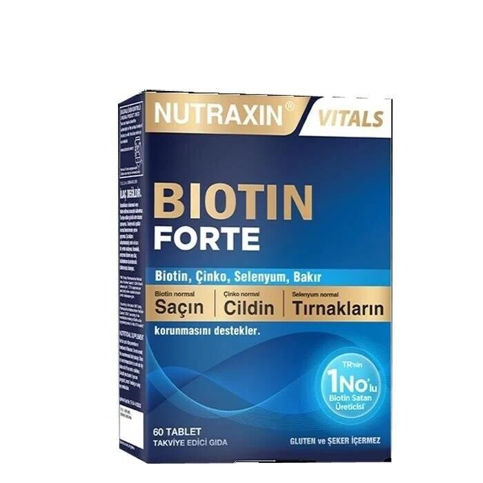 Nutraxin Biotin Forte 60 Tablet Takviye Edici Gıda - 1
