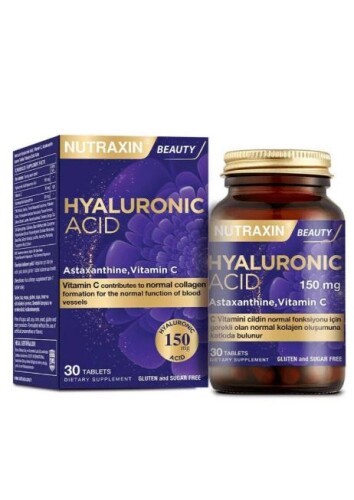 Nutraxin Hyaluronik Asit Takviye Edici Gıda 30 Tablet - Nutraxin