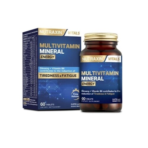 Nutraxin Multivitamin Mineral İçeren Takviye Edici Gıda 60 Tablet - Nutraxin