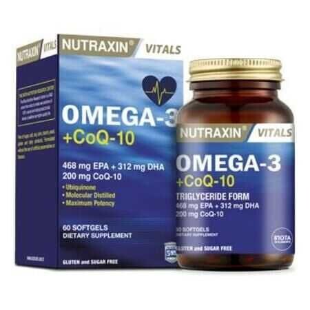 Nutraxin Omega-3 & Co Q-10 Yumuşak 60 Kapsül - 1