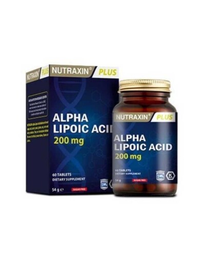 Nutraxin Plus Alpha Lipoic Acid 200mg Takviye Edici Gıda 60 Tablet - Nutraxin