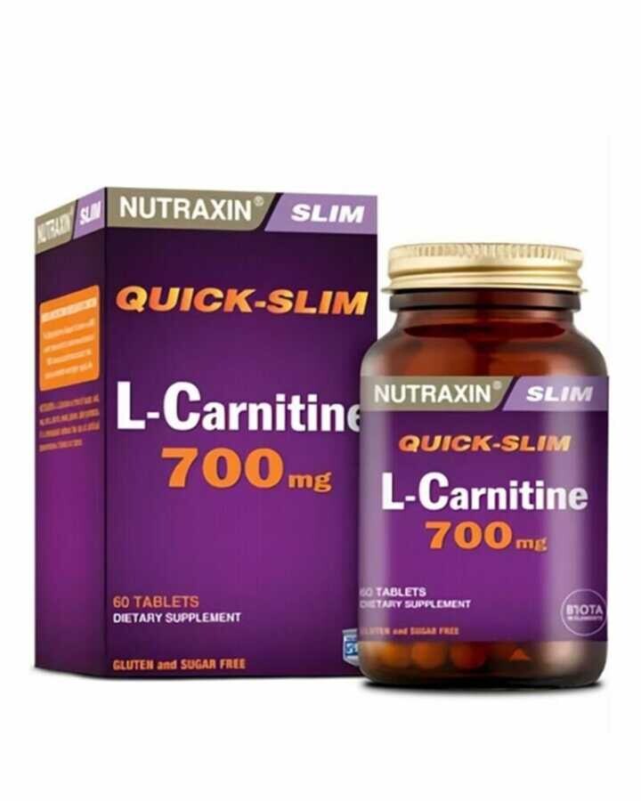 Nutraxin Quick-Slim L-Carnitine 700mg 60 Kapsül - 1