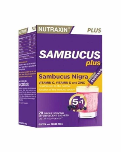 Nutraxin Sambucus Plus Nigra 20 Efervesan Saşe 