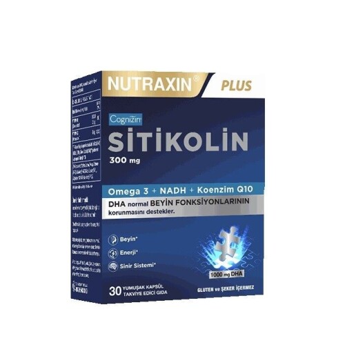 Nutraxin Sitikolin 300 mg 30 Kapsül - Nutraxin