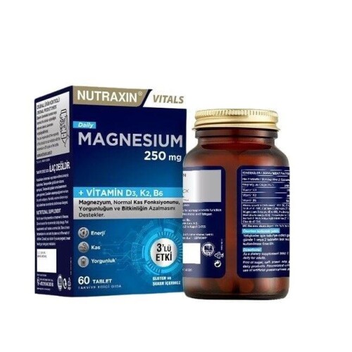 Nutraxin Vitals Magnesium Daily 250 mg 60 Tablet - Nutraxin