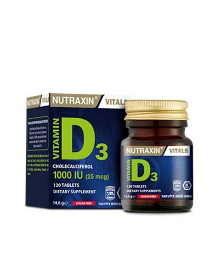 Nutraxin Vitamin D3 1000 IU 120 Tablet - 1