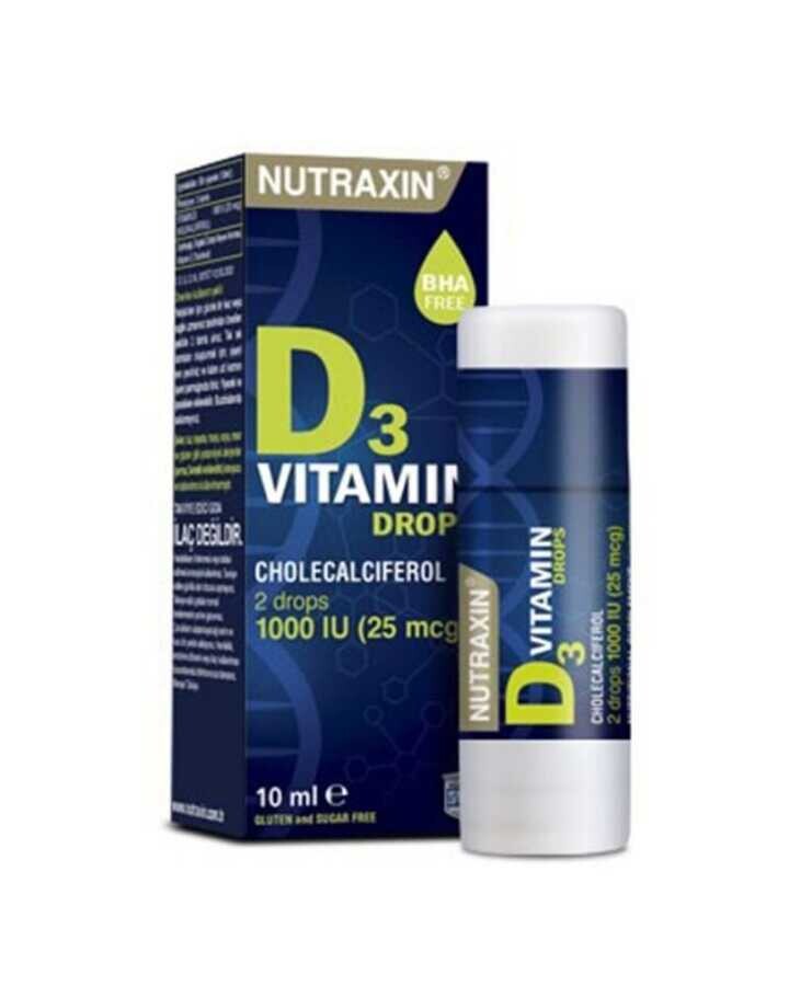 Nutraxin Vitamin D3 Damla Takviye Edici Gıda 10 ml - 1
