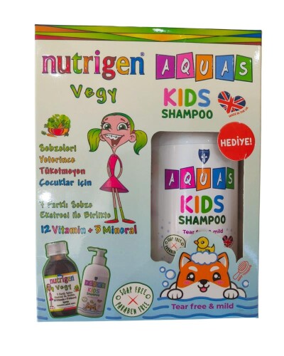Nutrigen Vegy 200 ml Şurup + Aquas Kids Shampoo Hediyeli - Nutrigen
