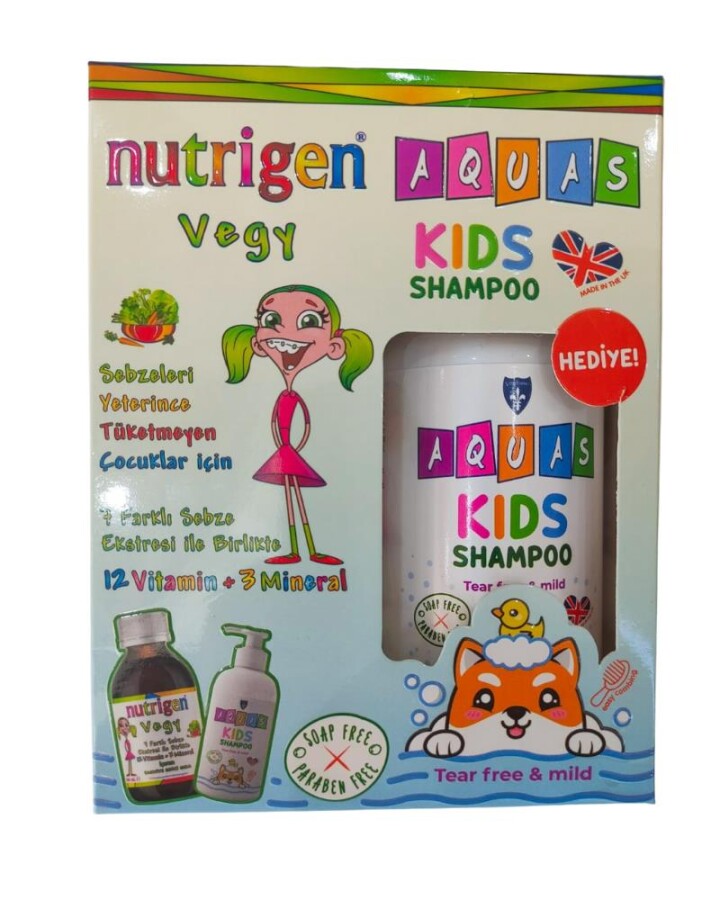 Nutrigen Vegy 200 ml Şurup + Aquas Kids Shampoo Hediyeli - 1