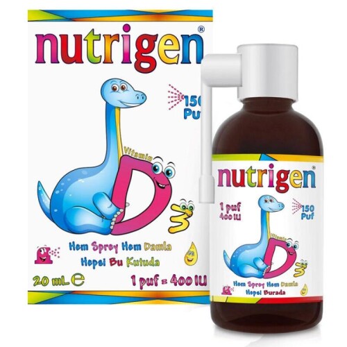Nutrigen Vitamin D3 400 iu Sprey Damla 20 ml - Nutrigen