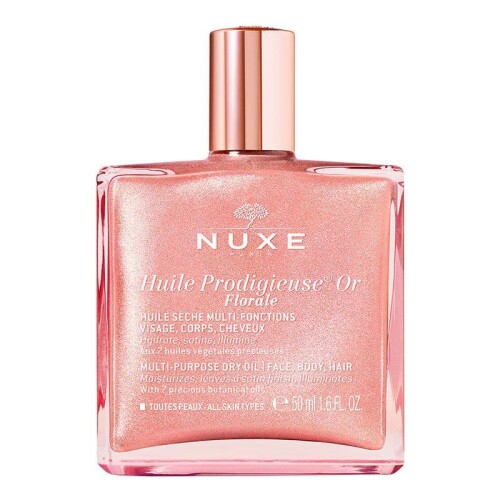 Nuxe Huile Prodigieuse OR Pembe Parıltılı Çiçeksi Çok Amaçlı Kuru Yağ 50 ml - Nuxe