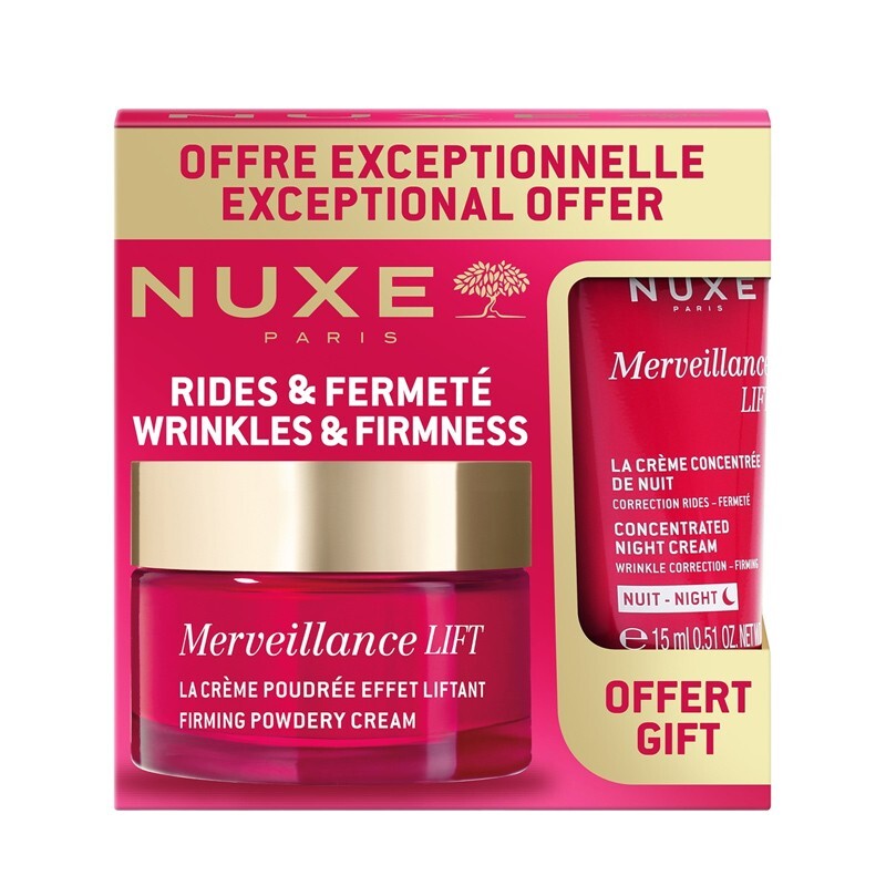 Nuxe Merveillance Lift Firming Powdery Cream 50 ml + Night Cream 15 ml HEDİYE - 1