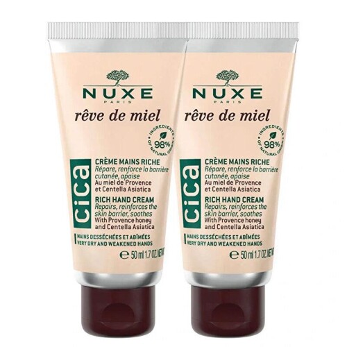 Nuxe Reve De Miel Cica Rich Hand Cream 2x50 ml - Nuxe