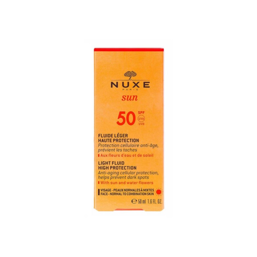 Nuxe Sun SPF50 Light Fluid Güneş Kremi 50 ml - 1