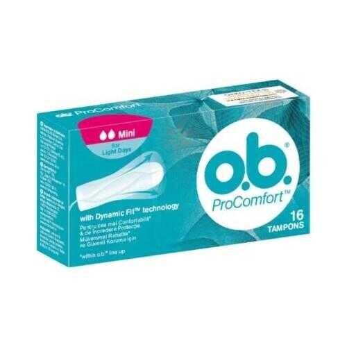 O.B Pro Comfort Mini Tampon 16 Adet - 1