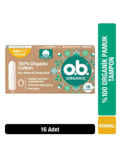 O.B Tampon Organic 16'lı Normal - 2