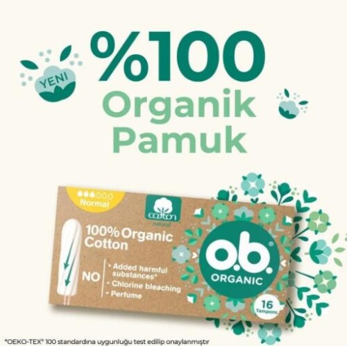 O.B Tampon Organic 16'lı Normal - 3