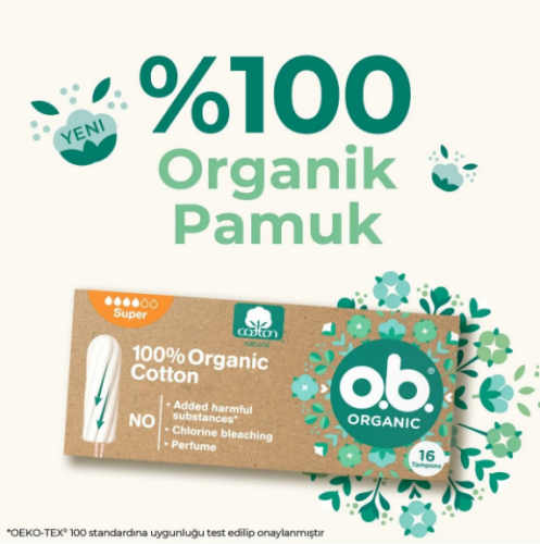 O.B. Tampon Organic Super 16'lı - 4