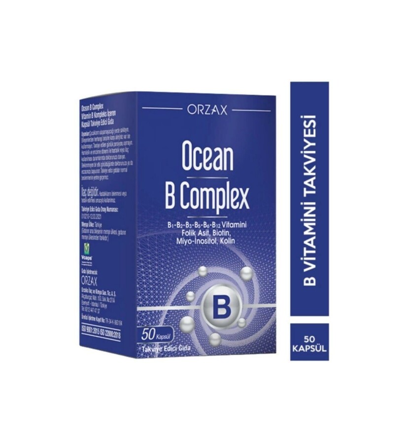 Ocean B Complex Takviye Edici Gıda 50 Kapsül - 2