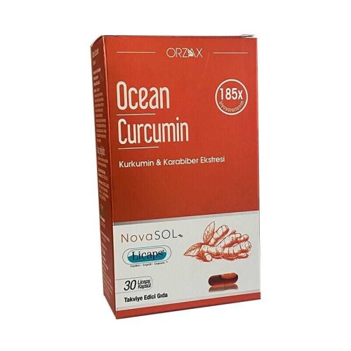 Ocean Curcumin Karabiber Ekstresi Takviye Edici Gıda 30 Kapsül - Orzax