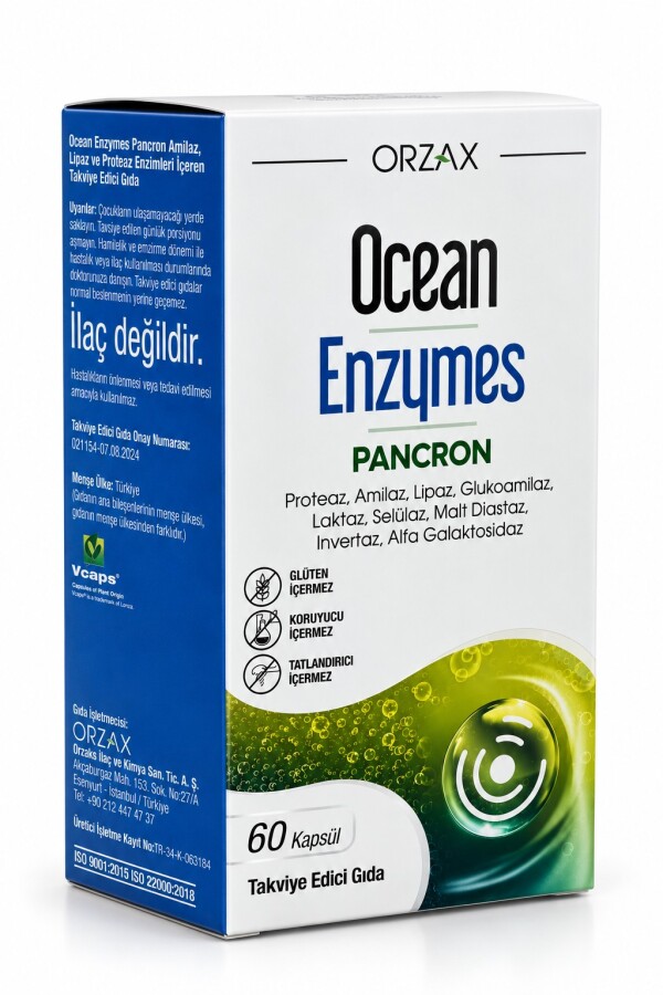 Ocean Enzymes Pancron 60 Kapsül - 1
