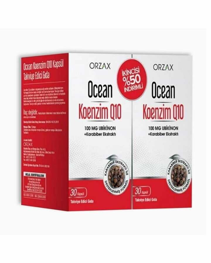 Ocean Koenzim Q10 30 Kapsül 2'li Avantajlı Paket - 1