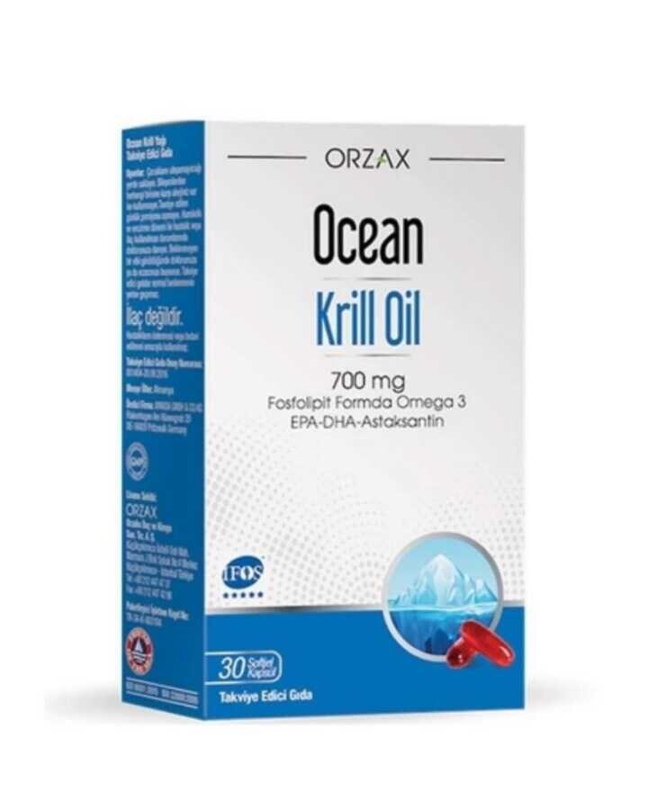Ocean Krill Oil Balık Yağı İçeren Takviye Edici Gıda 30 Kapsül - 1