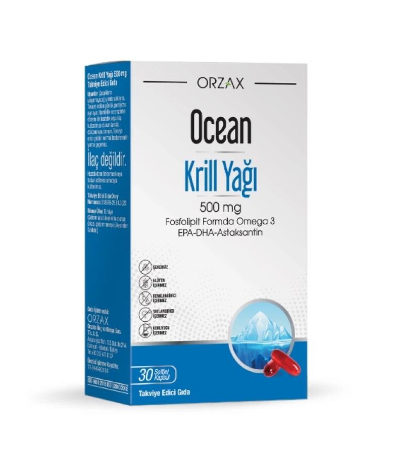 Ocean Krill Oil Balık Yağı İçeren Takviye Edici Gıda 30 Kapsül - 1