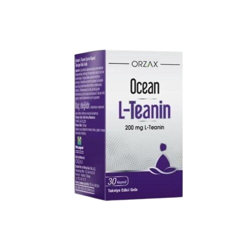 Ocean L-Teanin İçeren Takviye Edici Gıda 200mg 30 Kapsül - Orzax